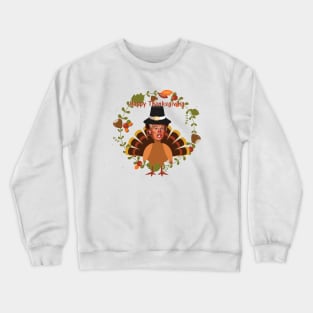 thanksgiving trump turkey funny donald trump Crewneck Sweatshirt